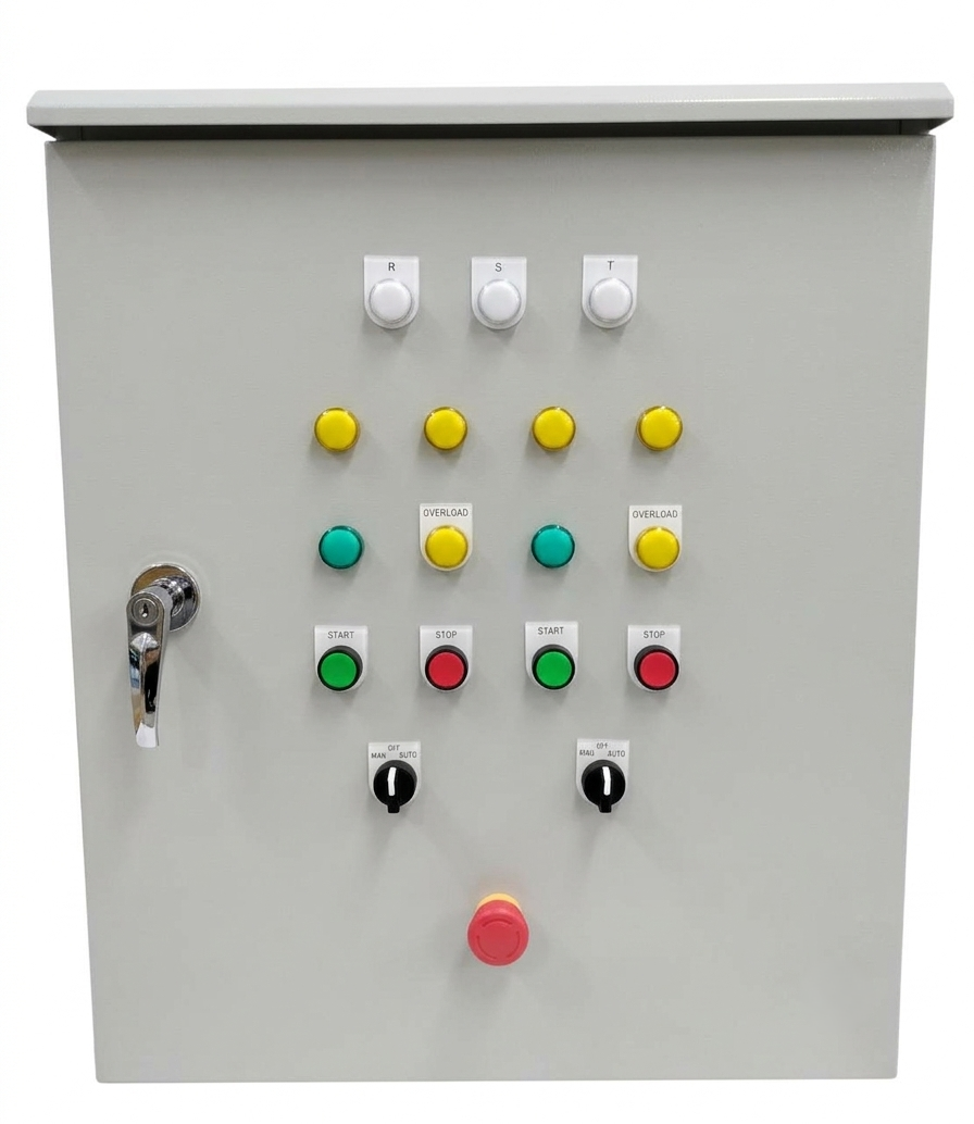 ตู้ควบคุมปั๊มโอนถ่ายน้ำ ABB OTF14012024001-4HP 380V ถังพักใต้ดิน-ดาดฟ้า